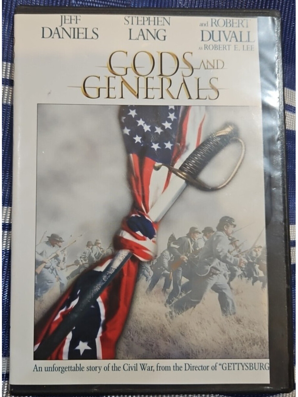 Gods and Generals (DVD, 2003) Tested slim case cropped artwork.